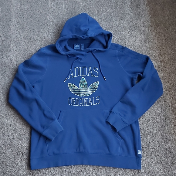 adidas Originals Tops - Adidas Originals Royal Blue Hoodie